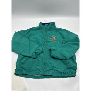 Vintage Dunbrooke Jacket Mens Large Green DEER DAYREN’s MADE IN USA 80s